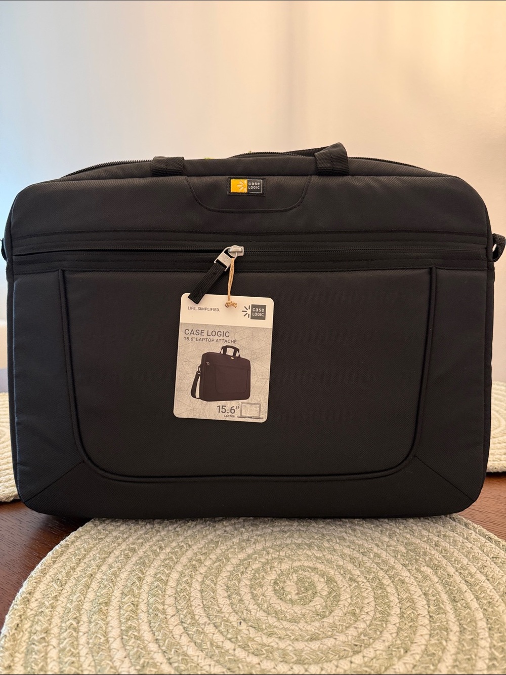 Case Logic Black 15.6" Laptop Attaché Briefcase